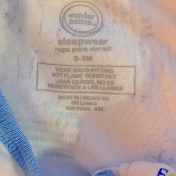 👶🏼👣NWOT Wonder nation Sleepwear size 0-3 - Picture 2 of 5